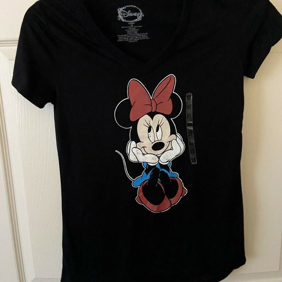 NWT Disney Minnie Mouse Face Big Smile T-Shirt Size XS - Picture 3 of 3